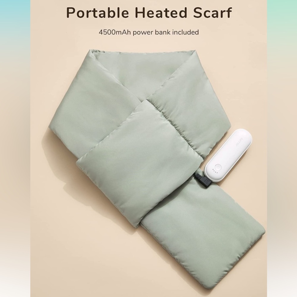 Heated Scarf Rechargeable NAVY BLUE COLOR!